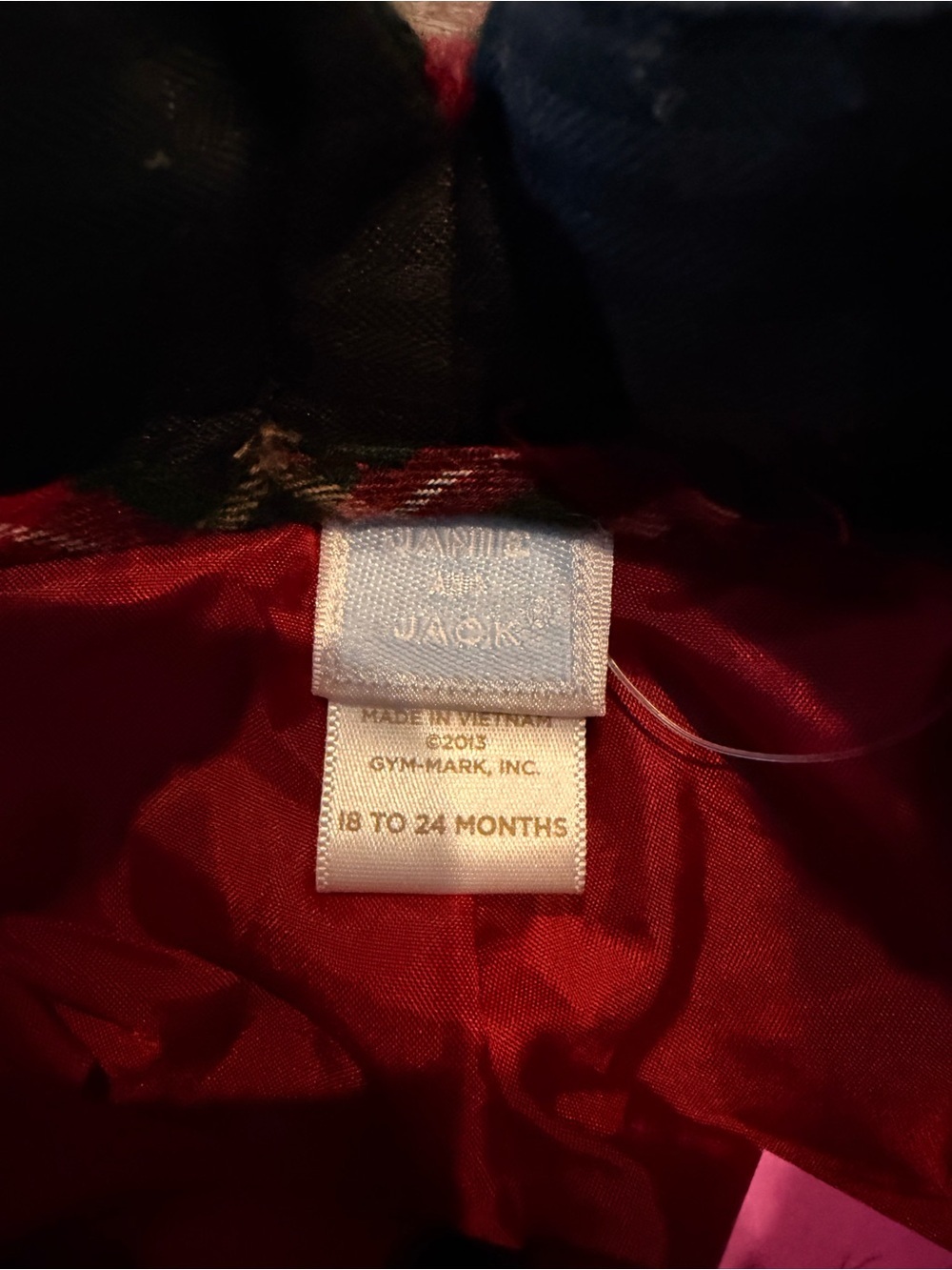 Janie and Jack Red Plaid Wool Pants Toddler 18-24 Months Holiday Tartan Lined - Picture 3 of 5